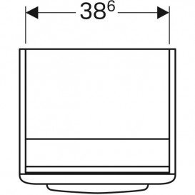 Тумба под раковину Geberit Selnova Square 41,8х38,6 см ДСП лава 501.394.JK.1