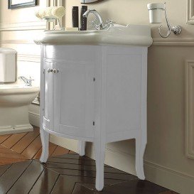 Тумба під раковину Kerasan Retro 73 см масив дерева білий матовий 734930