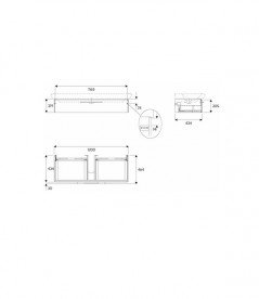Тумба под раковину Kolo Life 120 белый 89461000
