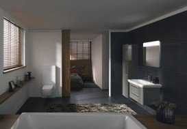 Тумба под раковину Kolo Life 90 серый глянец 89470000