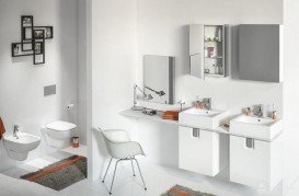 Тумба под раковину Kolo Twins белый глянец 89486000