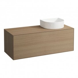 Тумба под раковину Laufen Boutique 120х50х43 см вырез справа ЛДСП/МДФ светлый дуб H4090521502501