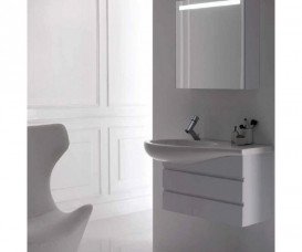 Тумба під раковину Laufen IL Bagno Alessi One 73,2х32х47,3 см МДФ білий лак H4244700976311