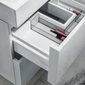 Тумба під раковину Laufen Kartell 58х45 см МДФ темно-сірий H4075680336421