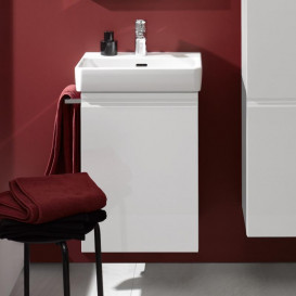 Тумба под раковину Laufen Pro S подвесная 41,5х32,1 см петли слева МДФ белый глянцевый H4833010964751