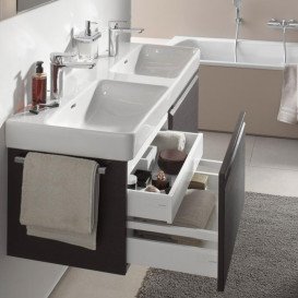 Тумба под раковину Laufen Pro S подвесная 115,9х45 см МДФ светлый дуб H4835640964791