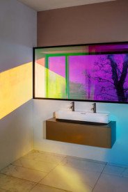 Тумба під раковину Laufen Sonar 120 см з отвором у центрі МДФ/ДСП золото H4054610340401