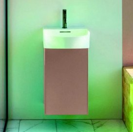 Тумба под раковину Laufen Sonar 38,7х24 см петли слева МДФ/ДСП медь H4054810340411