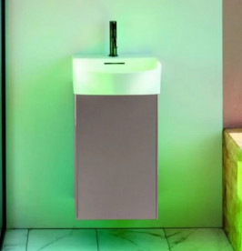 Тумба під раковину Laufen Sonar 38,7х24 см петлі зліва МДФ/ДСП титан H4054810340421