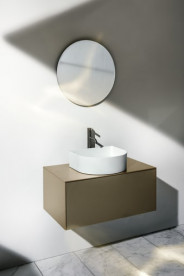 Тумба под раковину Laufen Sonar 60 см с отверстием в центре МДФ/ДСП золото H4054010340401