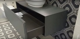 Тумба под раковину Laufen The New Classic 120 см с отверстием в центре МДФ/ДСП серый H4060210856271