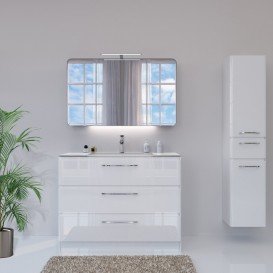 Тумба под раковину Marsan Adele-2 700 МДФ белый Adele2-700white