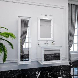 Тумба под раковину Marsan Amande 900 МДФ белый Amande900white