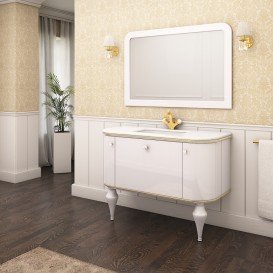 Тумба під раковину Marsan Amelie 1200 МДФ білий Amelie1200white