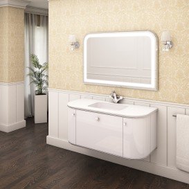 Тумба під раковину Marsan Amelie 1200 МДФ білий Amelie1200white