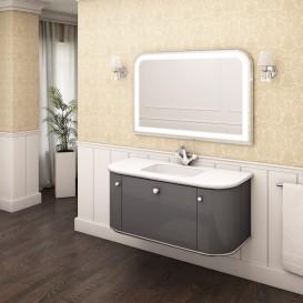 Тумба под раковину Marsan Amelie 1200 МДФ графит Amelie1200graphite