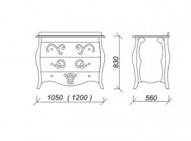 Тумба под раковину Marsan Arlette 1200 МДФ белый Arlette1200white