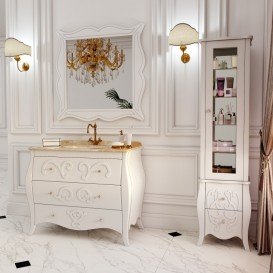 Тумба под раковину Marsan Arlette 1200 МДФ белый Arlette1200white