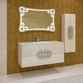 Тумба під раковину Marsan Malvine 1200 МДФ білий Malvine1200white