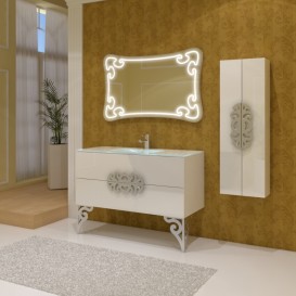 Тумба під раковину Marsan Malvine 1200 МДФ білий Malvine1200white