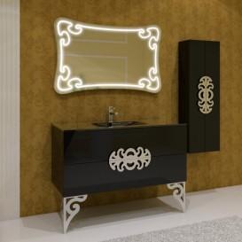 Тумба под раковину Marsan Malvine 1200 МДФ черный Malvine1200black