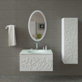 Тумба под раковину Marsan Marsel 900 МДФ белый Marsel900white