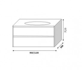 Тумба под раковину Marsan Marshall 1100 МДФ карри Marshall1100curry