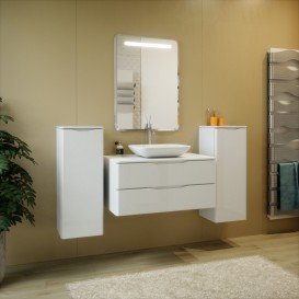 Тумба под раковину Marsan Martin 900 МДФ белый Martin900white