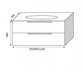 Тумба под раковину Marsan Martin 900 МДФ белый Martin900white