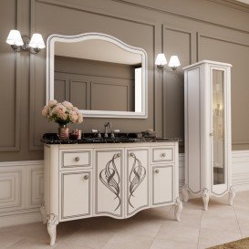 Тумба під раковину Marsan Melissa 1380 дерево/МДФ білий Melissa1380white