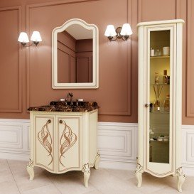 Тумба під раковину Marsan Melissa 780 дерево/МДФ слонова кістка Melissa780ivory