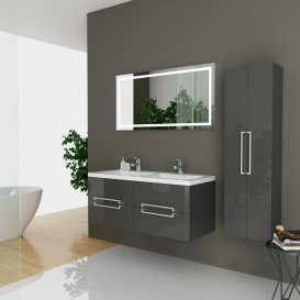 Тумба под раковину Marsan Monique 1200 МДФ графит Monique1200graphite