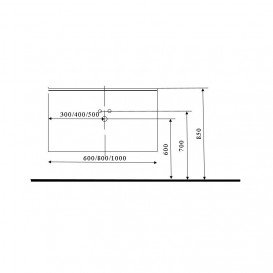 Тумба під раковину Marsan Monique 600 МДФ рубін Monique600rubin
