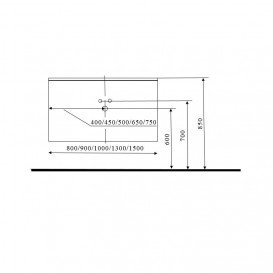 Тумба під раковину Marsan Nikolet тисячу МДФ графіт Nikolet1000graphite