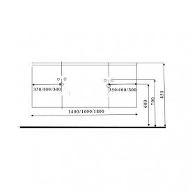 Тумба под раковину Marsan Nikolet 1800 МДФ белый Nikolet1800white