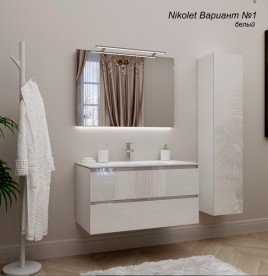 Тумба під раковину Marsan Nikolet 800 МДФ білий Nikolet800white