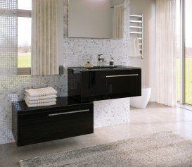 Тумба под раковину Marsan Oscar 800x500 МДФ черный Oscar800x500черный-1