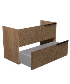 Тумба під раковину Мийдодир Cubic 100-A 97х42,8 см ДСП дуб підсмажений 00-0008590