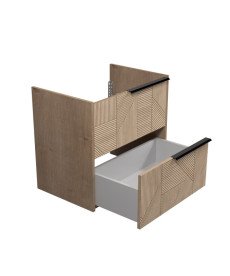 Тумба под раковину Мойдодыр Illusion  70-A 66х42,8 см ДСП дуб натуральный 00-0008580