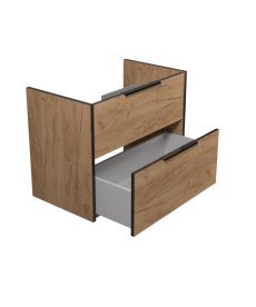 Тумба под раковину Мойдодыр Line Craft 70-А 69х44,5 см ДСП дуб крафт 00-0008016