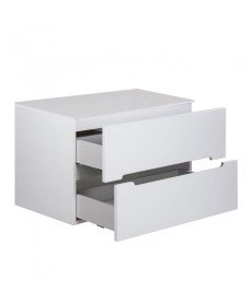 Тумба під раковину Мийдодир Octavio 80-A ST зі стільницею 80х45 см ДСП/МДФ білий глянець 00-0008192