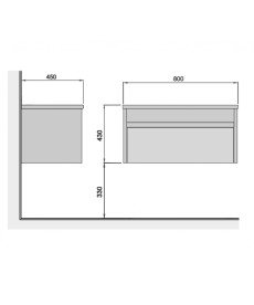 Тумба под раковину Мойдодыр Prime 80-А ST со столешницей 80х45 см ДСП/МДФ белый глянец 00-0008188
