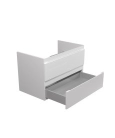 Тумба під раковину Мийдодір Unik 70-A 66х44,6 см ДСП/МДФ білий глянець 00-0008764