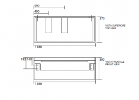 Тумба под раковину на 60 см подвесная Kerasan Inka ДСП белый глянец 911102
