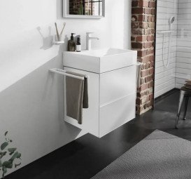 Тумба під раковину підвісна Hansgrohe Xevolos E 58х47,5 см матовий білий/білий 54175320