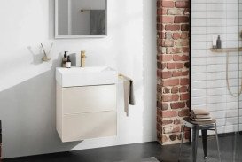 Тумба під раковину підвісна Hansgrohe Xevolos E 58х47,5 см пісочно-бежевий матовий/пісочно-бежевий 54176790