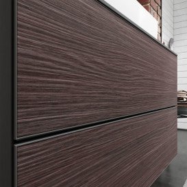 Тумба під раковину підвісна Hansgrohe Xevolos E 118х55,5 см сланцево-сірий матовий/темний дуб 54195730