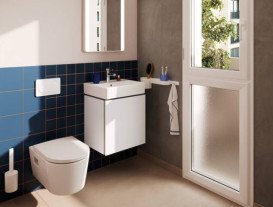 Тумба під раковину Hansgrohe Xilesa E 48х38 см МДФ матовий білий 54247700