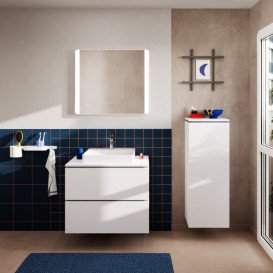 Тумба під раковину підвісна Hansgrohe Xilesa E 78х55 см МДФ матовий білий 54300700