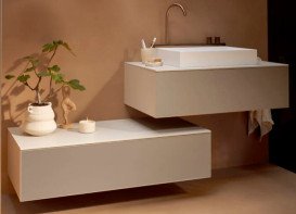 Тумба під раковину підвісна Hansgrohe Xevolos E 98х55,5 см пісочно-бежевий матовий/пісочно-бежевий 54314790